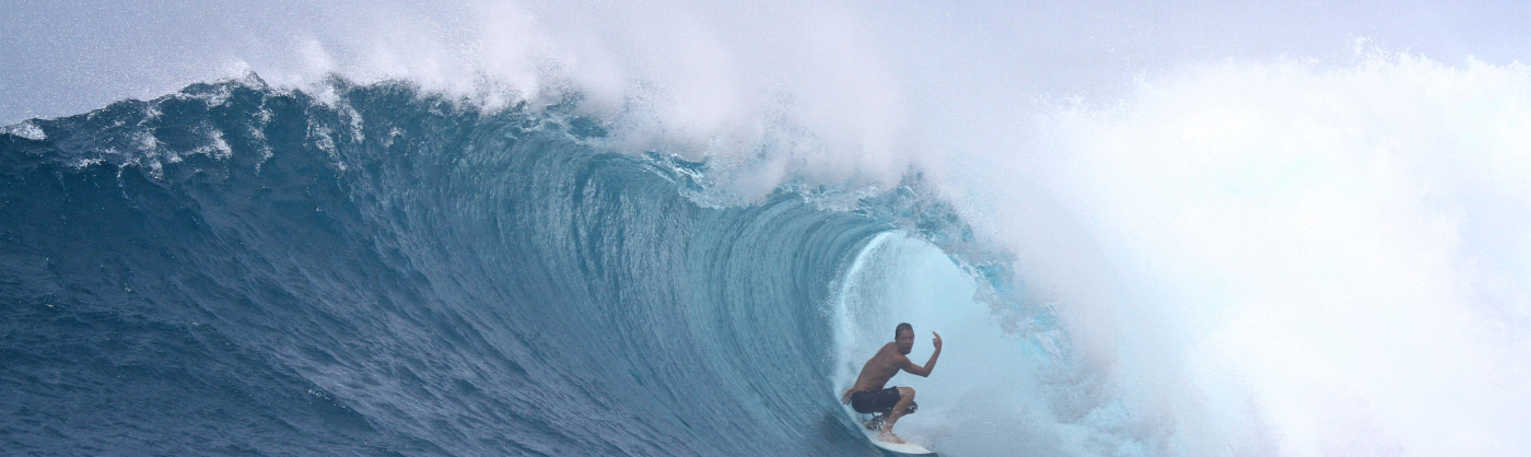 Surfer in a wave