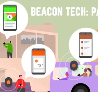 illustration of beacon technology